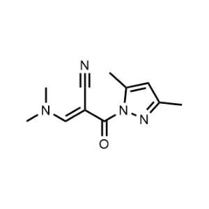 2-(3,5-Dimethyl-1H-pyrazole-1-carbonyl)-3-(dimethylamino)acrylonitrile|CS-1065947