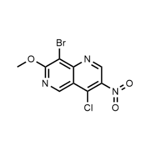 8-Bromo-4-chloro-7-methoxy-3-nitro-1,6-naphthyridine|CS-1065974