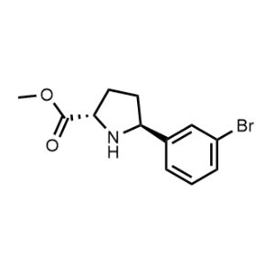 Methyl (2S,5S)-5-(3-bromophenyl)pyrrolidine-2-carboxylate|CS-1066140