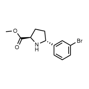 Methyl (2R,5R)-5-(3-bromophenyl)pyrrolidine-2-carboxylate|CS-1066142