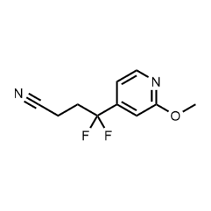 4,4-Difluoro-4-(2-methoxypyridin-4-yl)butanenitrile|CS-1066221