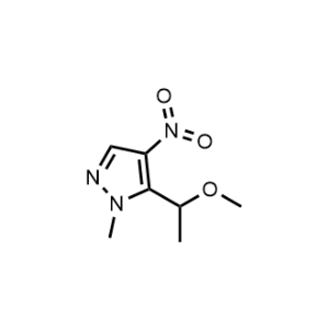 5-(1-Methoxyethyl)-1-methyl-4-nitro-1H-pyrazole|CS-1066332