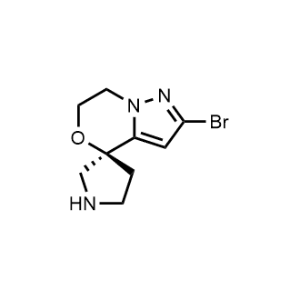 (S)-2-Bromo-6,7-dihydrospiro[pyrazolo[5,1-c][1,4]oxazine-4,3'-pyrrolidine]|CS-1066556