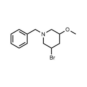 1-Benzyl-3-bromo-5-methoxypiperidine|CS-1067211
