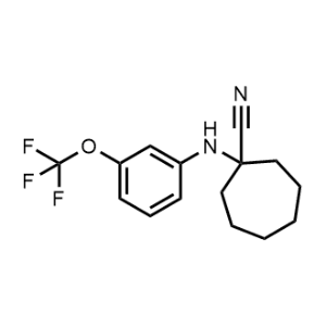 1-((3-(Trifluoromethoxy)phenyl)amino)cycloheptane-1-carbonitrile|CS-1067408
