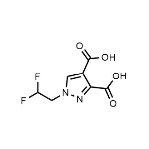 1-(2,2-Difluoroethyl)-1H-pyrazole-3,4-dicarboxylic acid|CS-1067522