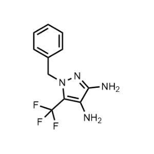 1-Benzyl-5-(trifluoromethyl)-1H-pyrazole-3,4-diamine|CS-1067603