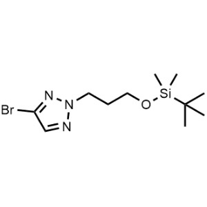 4-Bromo-2-(3-((tert-butyldimethylsilyl)oxy)propyl)-2H-1,2,3-triazole|CS-1067711