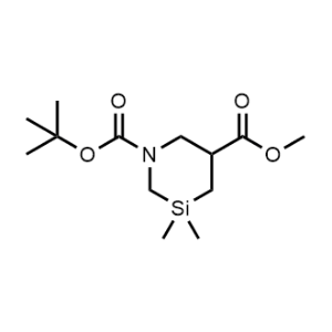 1-(Tert-butyl) 5-methyl 3,3-dimethyl-1,3-azasilinane-1,5-dicarboxylate|CS-1067718
