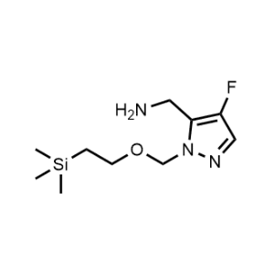 (4-Fluoro-1-((2-(trimethylsilyl)ethoxy)methyl)-1H-pyrazol-5-yl)methanamine|CS-1067744
