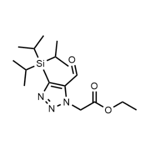 Ethyl 2-(5-formyl-4-(triisopropylsilyl)-1H-1,2,3-triazol-1-yl)acetate|CS-1067877