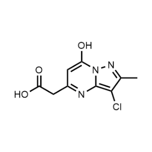 2-(3-Chloro-7-hydroxy-2-methylpyrazolo[1,5-a]pyrimidin-5-yl)acetic acid|CS-1068091