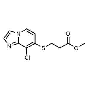 Methyl 3-((8-chloroimidazo[1,2-a]pyridin-7-yl)thio)propanoate|CS-1068140
