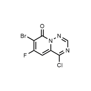 7-Bromo-4-chloro-6-fluoro-8H-pyrido[2,1-f][1,2,4]triazin-8-one|CS-1068654