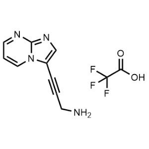 3-(Imidazo[1,2-a]pyrimidin-3-yl)prop-2-yn-1-amine 2,2,2-trifluoroacetate|CS-1068970