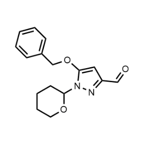 5-(Benzyloxy)-1-(tetrahydro-2H-pyran-2-yl)-1H-pyrazole-3-carbaldehyde|CS-1068989
