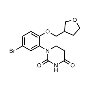1-(5-Bromo-2-((tetrahydrofuran-3-yl)methoxy)phenyl)dihydropyrimidine-2,4(1H,3H)-dione|CS-1069068