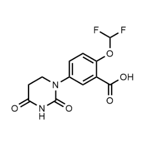 2-(Difluoromethoxy)-5-(2,4-dioxotetrahydropyrimidin-1(2H)-yl)benzoic acid|CS-1069250
