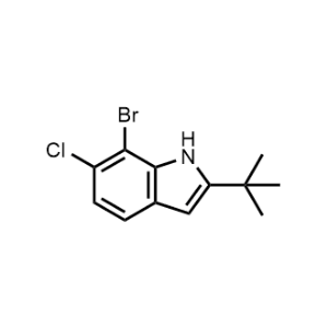 7-Bromo-2-(tert-butyl)-6-chloro-1H-indole|CS-1069265