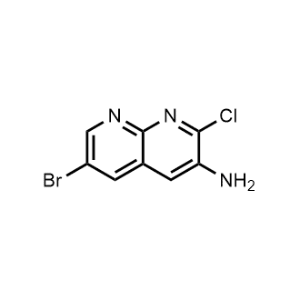 6-Bromo-2-chloro-1,8-naphthyridin-3-amine|CS-1069483