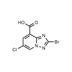 2-Bromo-6-chloro-[1,2,4]triazolo[1,5-a]pyridine-8-carboxylic acid|CS-1069499