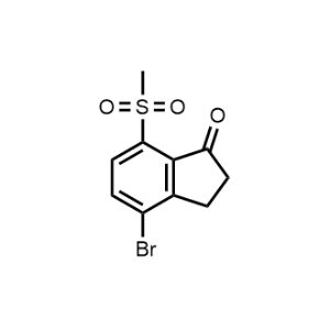 4-Bromo-7-(methylsulfonyl)-2,3-dihydro-1H-inden-1-one|CS-1069526