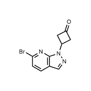 3-(6-Bromo-1H-pyrazolo[3,4-b]pyridin-1-yl)cyclobutan-1-one|CS-1069532