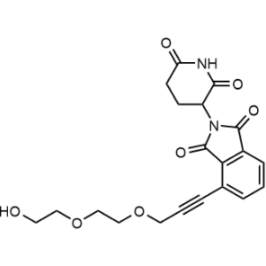 2-(2,6-Dioxopiperidin-3-yl)-4-(3-(2-(2-hydroxyethoxy)ethoxy)prop-1-yn-1-yl)isoindoline-1,3-dione|CS-1069864