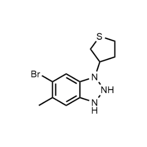 6-Bromo-5-methyl-1-(tetrahydrothiophen-3-yl)-2,3-dihydro-1H-benzo[d][1,2,3]triazole|CS-1070141