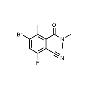 3-Bromo-6-cyano-5-fluoro-N,N,2-trimethylbenzamide|CS-1070194