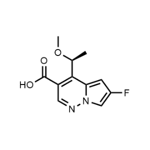 (S)-6-Fluoro-4-(1-methoxyethyl)pyrrolo[1,2-b]pyridazine-3-carboxylic acid|CS-1070217