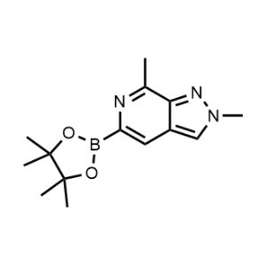 2,7-Dimethyl-5-(4,4,5,5-tetramethyl-1,3,2-dioxaborolan-2-yl)-2H-pyrazolo[3,4-c]pyridine|CS-1070259