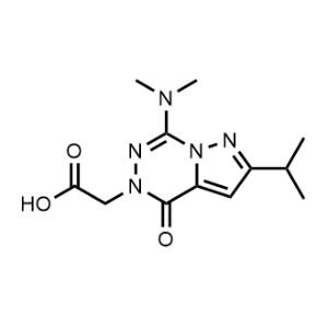 2-(7-(Dimethylamino)-2-isopropyl-4-oxopyrazolo[1,5-d][1,2,4]triazin-5(4H)-yl)acetic acid|CS-1070419