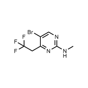 5-Bromo-N-methyl-4-(2,2,2-trifluoroethyl)pyrimidin-2-amine|CS-1070640