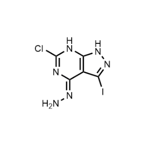 6-Chloro-4-hydrazono-3-iodo-4,7-dihydro-1H-pyrazolo[3,4-d]pyrimidine|CS-1070708
