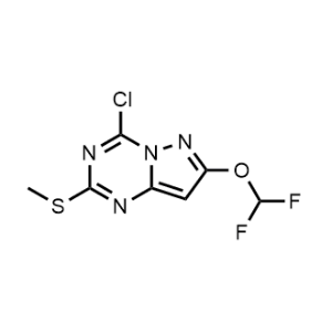 4-Chloro-7-(difluoromethoxy)-2-(methylthio)pyrazolo[1,5-a][1,3,5]triazine|CS-1070726