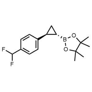 2-((1S,2S)-2-(4-(Difluoromethyl)phenyl)cyclopropyl)-4,4,5,5-tetramethyl-1,3,2-dioxaborolane|CS-1070789