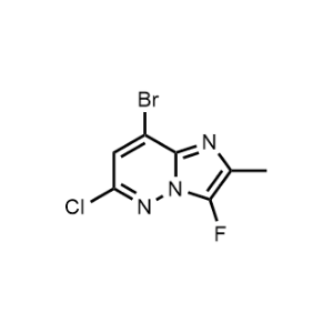 8-Bromo-6-chloro-3-fluoro-2-methylimidazo[1,2-b]pyridazine|CS-1070811