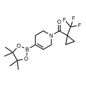 (4-(4,4,5,5-Tetramethyl-1,3,2-dioxaborolan-2-yl)-3,6-dihydropyridin-1(2H)-yl)(1-(trifluoromethyl)cyclopropyl)methanone|CS-1070873