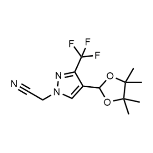 2-(4-(4,4,5,5-Tetramethyl-1,3-dioxolan-2-yl)-3-(trifluoromethyl)-1H-pyrazol-1-yl)acetonitrile|CS-1070887