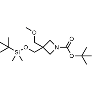 Tert-butyl 3-(((tert-butyldimethylsilyl)oxy)methyl)-3-(methoxymethyl)azetidine-1-carboxylate|CS-1070943