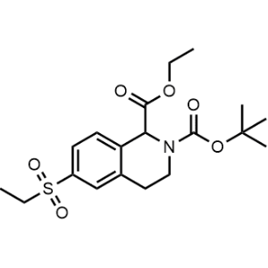 2-(Tert-butyl) 1-ethyl 6-(ethylsulfonyl)-3,4-dihydroisoquinoline-1,2(1H)-dicarboxylate|CS-1070945