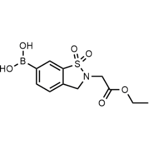 (2-(2-Ethoxy-2-oxoethyl)-1,1-dioxido-2,3-dihydrobenzo[d]isothiazol-6-yl)boronic acid|CS-1070996