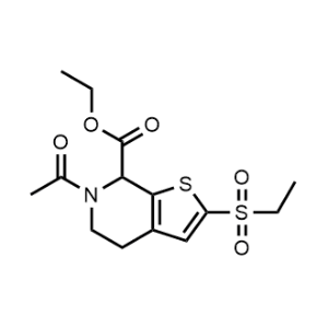 Ethyl 6-acetyl-2-(ethylsulfonyl)-4,5,6,7-tetrahydrothieno[2,3-c]pyridine-7-carboxylate|CS-1071135