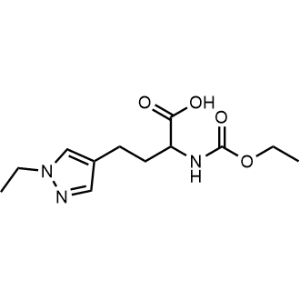 2-((Ethoxycarbonyl)amino)-4-(1-ethyl-1H-pyrazol-4-yl)butanoic acid|CS-1071190