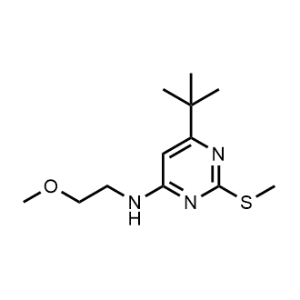 6-(Tert-butyl)-N-(2-methoxyethyl)-2-(methylthio)pyrimidin-4-amine|CS-1071247