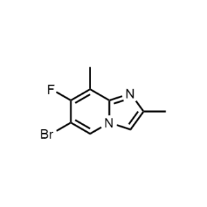 6-Bromo-7-fluoro-2,8-dimethylimidazo[1,2-a]pyridine|CS-1071286