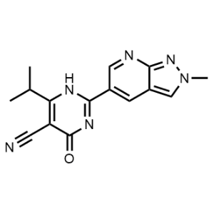 6-Isopropyl-2-(2-methyl-2H-pyrazolo[3,4-b]pyridin-5-yl)-4-oxo-1,4-dihydropyrimidine-5-carbonitrile|CS-1071305