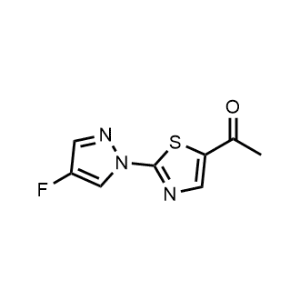 1-(2-(4-Fluoro-1H-pyrazol-1-yl)thiazol-5-yl)ethan-1-one|CS-1071318