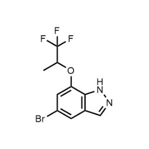 5-Bromo-7-((1,1,1-trifluoropropan-2-yl)oxy)-1H-indazole|CS-1071413